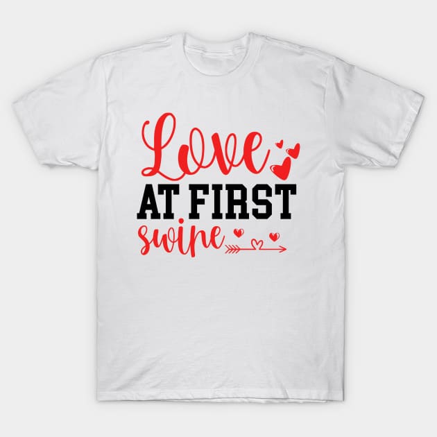 Love at first swipe T-Shirt by AMER.COM